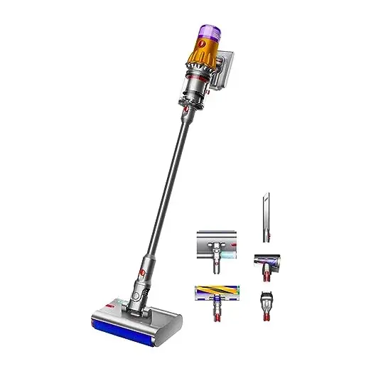 Dyson Vacuum Cleaner V12S Detect Slim wet and dry vacuum cleaner 448793-01 Yellow-Nickel.webp