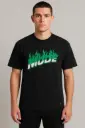 Men's Streetwear Graphic T-Shirt – "Bad Boy" Urban Cartoon Print – Black Hip-Hop Style Tee