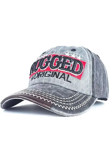 Rugged Original Distressed Baseball Cap – Casual Vintage Adjustable Hat for Men