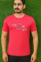 Step Forward Men's Motivational Graphic T-Shirt – Red | Lightweight Tee