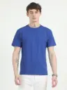 Men's dark blue T-Shirt – Classic Crew Neck Casual Tee for Daily Wear