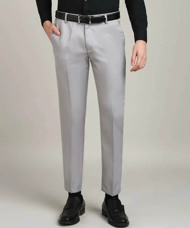 Classic Men's Formal Pants – Slim Fit Business Trousers for Office & Daily Wear