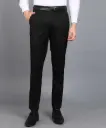 Men's Office Wear Trousers – Regular Fit Formal Pants with Belt Loops