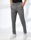 Men's deep maroon colour cotton jeans - breathable cotton, soft, comfortable, trendy.
