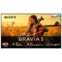 Sony 4K Ultra HD TV 139 cm (55 inches) Mini LED Bravia 5 K-55XR55A Black | Resolution: 4K Ultra HD (3840 x 2160) | Refresh Rate: 120 Hertz | BRAVIA 5 Mini