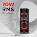 Boat Amplified Speaker 70 Watt Party Box Party Pal 208 Midnight Black