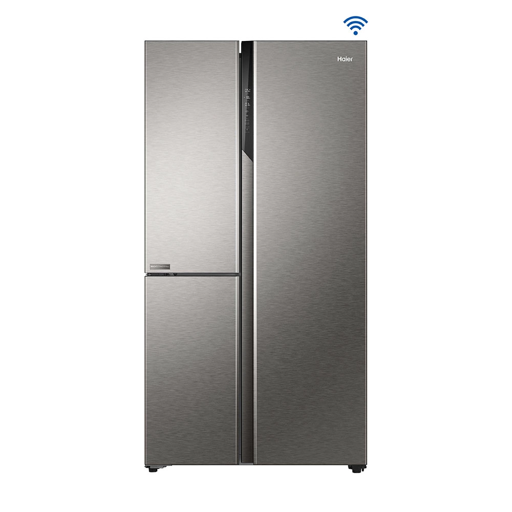 Haier Side By Side Refrigerator 598 Litres 3 Star Inverter HRT-683ISU1 Inox Steel
