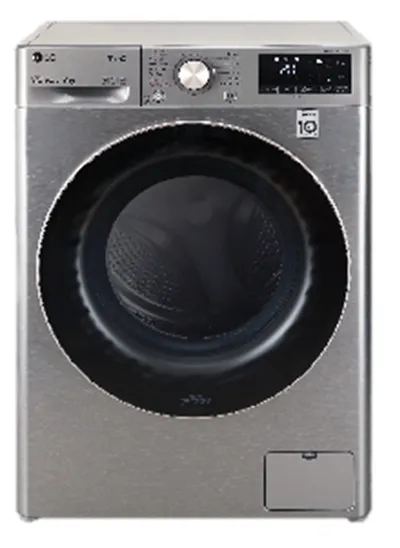 LG Front Load Automatic Washing Machine 10.0 Kg 5 Star Inverter FHP1410Z7P ThinQ (Wi-Fi) Platinum Silver