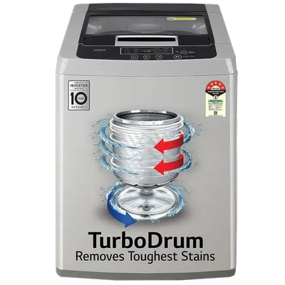 LG Top Load Automatic Washing Machine 7.5 Kg 5 Star T75SKSF1Z Middle Free Silver