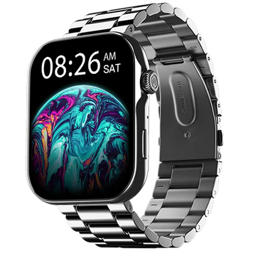 Noise Smart Watch 49.7 mm (1.96 Inches) ColorFit Ultra 3 Glossy Silver Elite Edition | Noise ColorFit Ultra 3 smartwatch with the biggest 1.96 AMOLED display