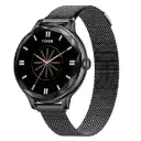 Noise Smart Watch 25.3MM (1.01 Inches) Noisefit Diva Metallic Black link | .1-inch AMOLED display with Always-On-Display support Bluetooth calling Over 100
