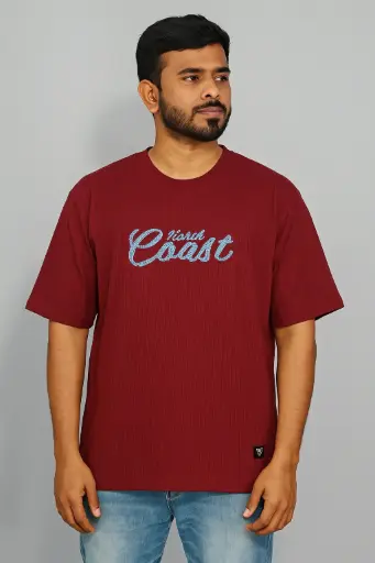 Men's Oversized North Coast California Graphic T-Shirt – Casual Streetwear.