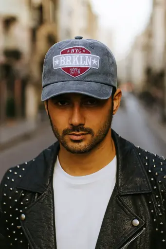 NYC BRKLN 1974 Baseball Cap – Vintage Urban Adjustable Hat for Men