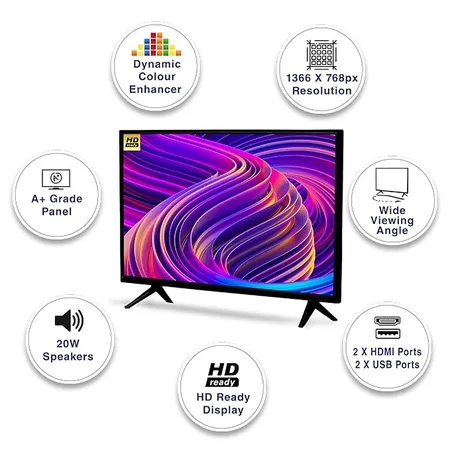 Sansui HD LED TV 80 cm (32 inches) JSY32NSHDF Black | 0