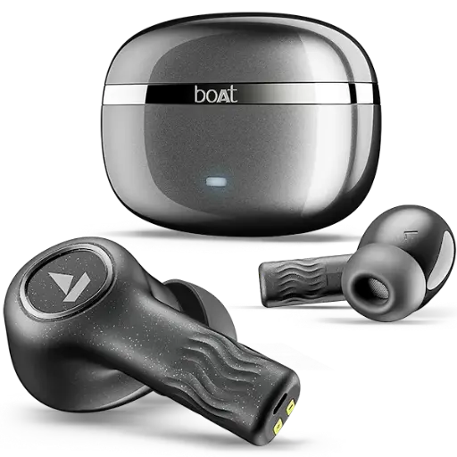 Boat Wireless Ear Phone Nirvana Ion ANC Crystal Black