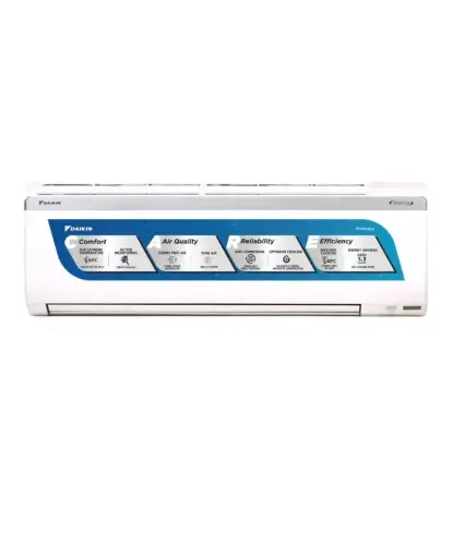 Daikin Wall Mounted Split AC 5280 W (18004) 5 Star Inverter FTKM50UV16VA | (Approx 1.5 Ton), Auto cooling, Triple Display, Best in class efficiency