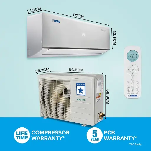 Blue Star Wall Mounted Split AC 6250 W (21312) 3 Star FB324DNU