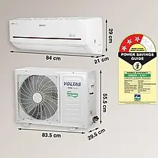 Voltas Wall Mounted Split AC 4800 W (16368) 3 Star Inverter 183V Vectra Prism