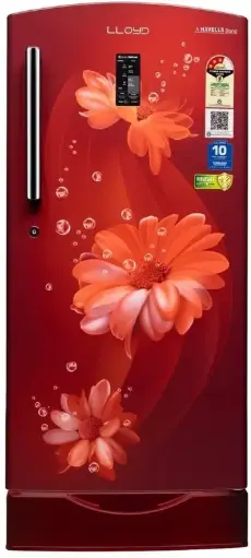 Lloyd Single Door Refrigerator 195 Litres 5 Star GLDF215SPYT4LC Pastel Yellow