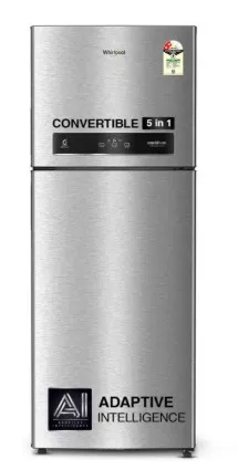 Whirlpool Double Door Refrigerator 467 Litres Convertible 2 Star Inverter IF INV CNV PLATINA 515 ALPHA STEEL(2S)-Z