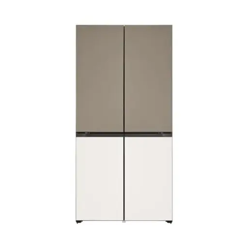 LG French Door Refrigerator 614 Litres 3 Star Inverter GR-B24FQGJB Clay Brown-Beige