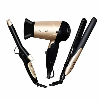 Vega Hair Multi Styler Combo Pack VHSS-03 Black/Gold