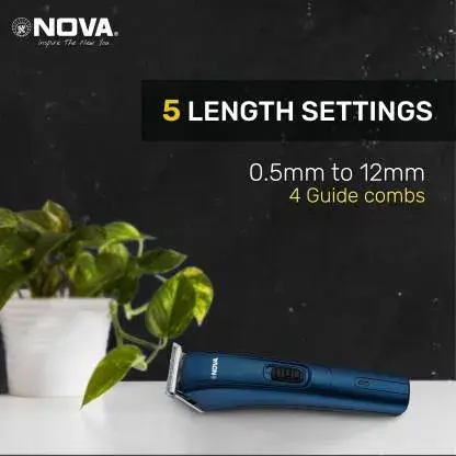 Nova Beard Trimmer NHT -1039/05 Blue/Black