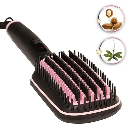 Vega Hair Brush Litstyle L2 Hair Straightener Brush VHSB-07 Pink