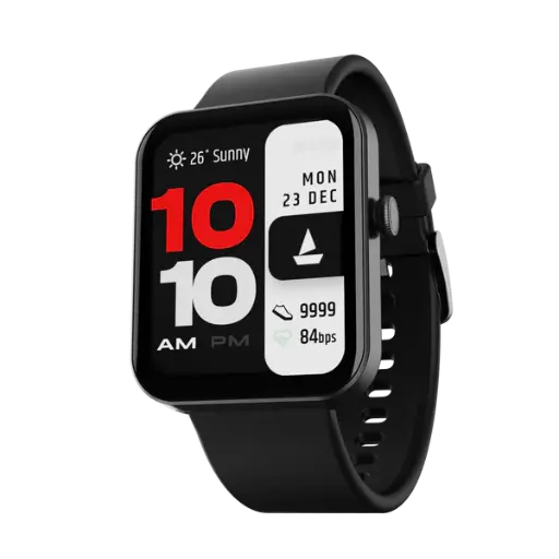 Boat Smart Watch 1.83 HD Display Wave Leap Call Ative Black | Premium Bluetooth Calling Smartwatch with 1.83" (4.64 cm) HD Display