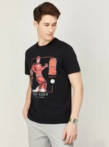 The Flash Graphic T-Shirt – Official DC Comics Merchandise | Six Flags Edition